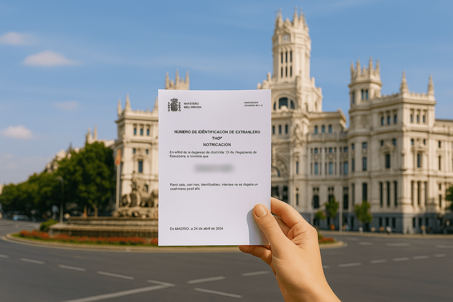 NIE nummer in het centrum van Madrid